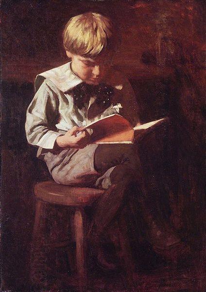 Thomas Pollock Anshutz Boy Reading: Ned Anshutz China oil painting art